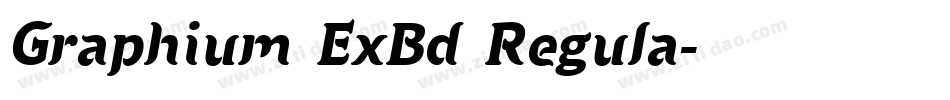 Graphium ExBd Regula字体转换